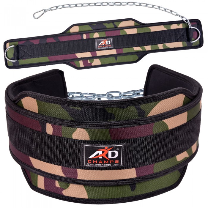 ARD CHAMPS™ Weight Power Lifting Leather Lever Pro Belt Gym Training Black